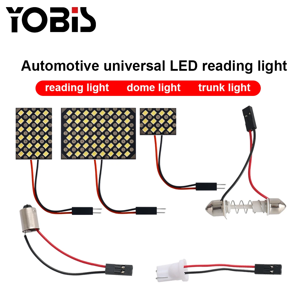Doom light 3030 24smd White LED Car Reading Lamp Interior Doom Roof Light for Auto 12V