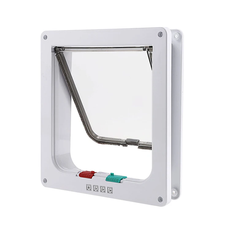 Cat Mate 4 Way Locking Cat Flap with Door Liner White
