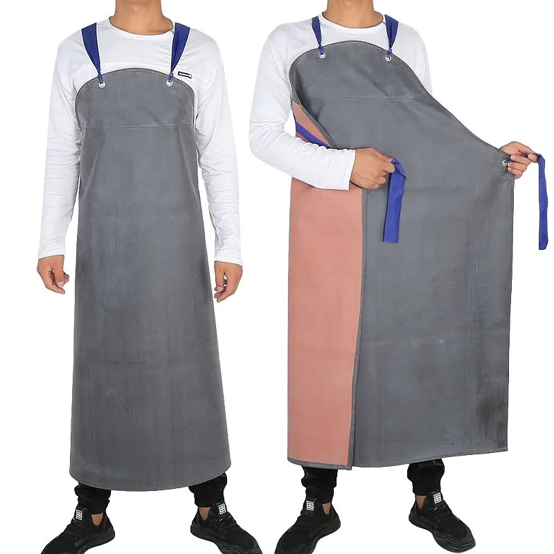 High Quality Chemical and Oil Resistant Rubber Apron Waterproof Industrial Thickness Chemical Protective Apron