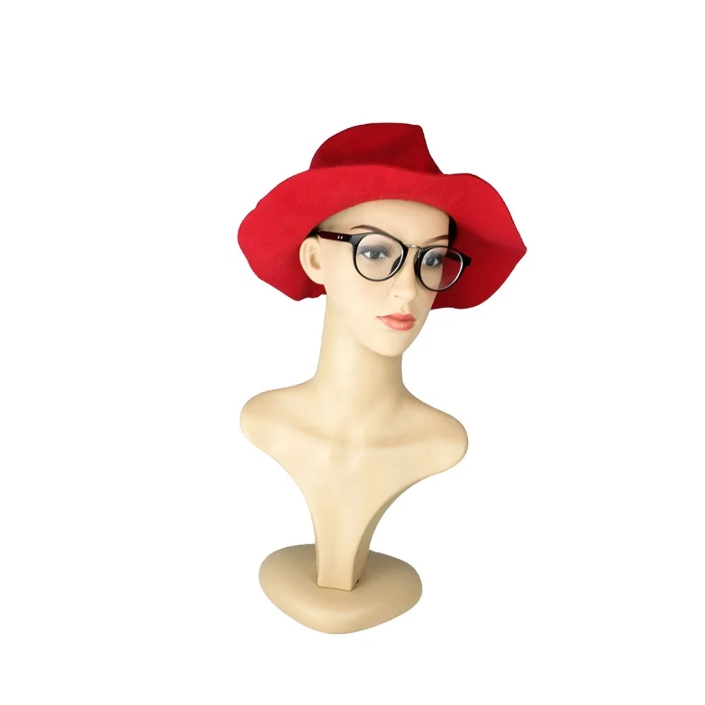 Wholesale  assembly female wig stand Removable and space saving mannequin head with shoulder