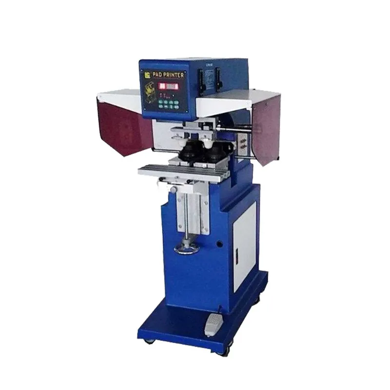 LC Brand tapmpgrafia pad printing machine 2 Color Logo ink cup Label Collar Label tampo printing machine