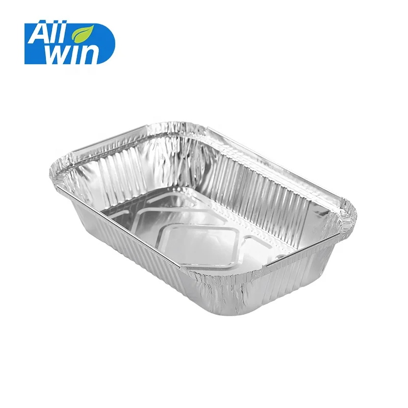 Aluminum Foil Trays 450 ml BBQ Disposable Roasting takeaway Oven Baking Containers Lids
