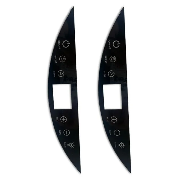 cut to size low resistance ito fto conductive intelligent cover glass panel with black silkscreen border for HMI touch screen