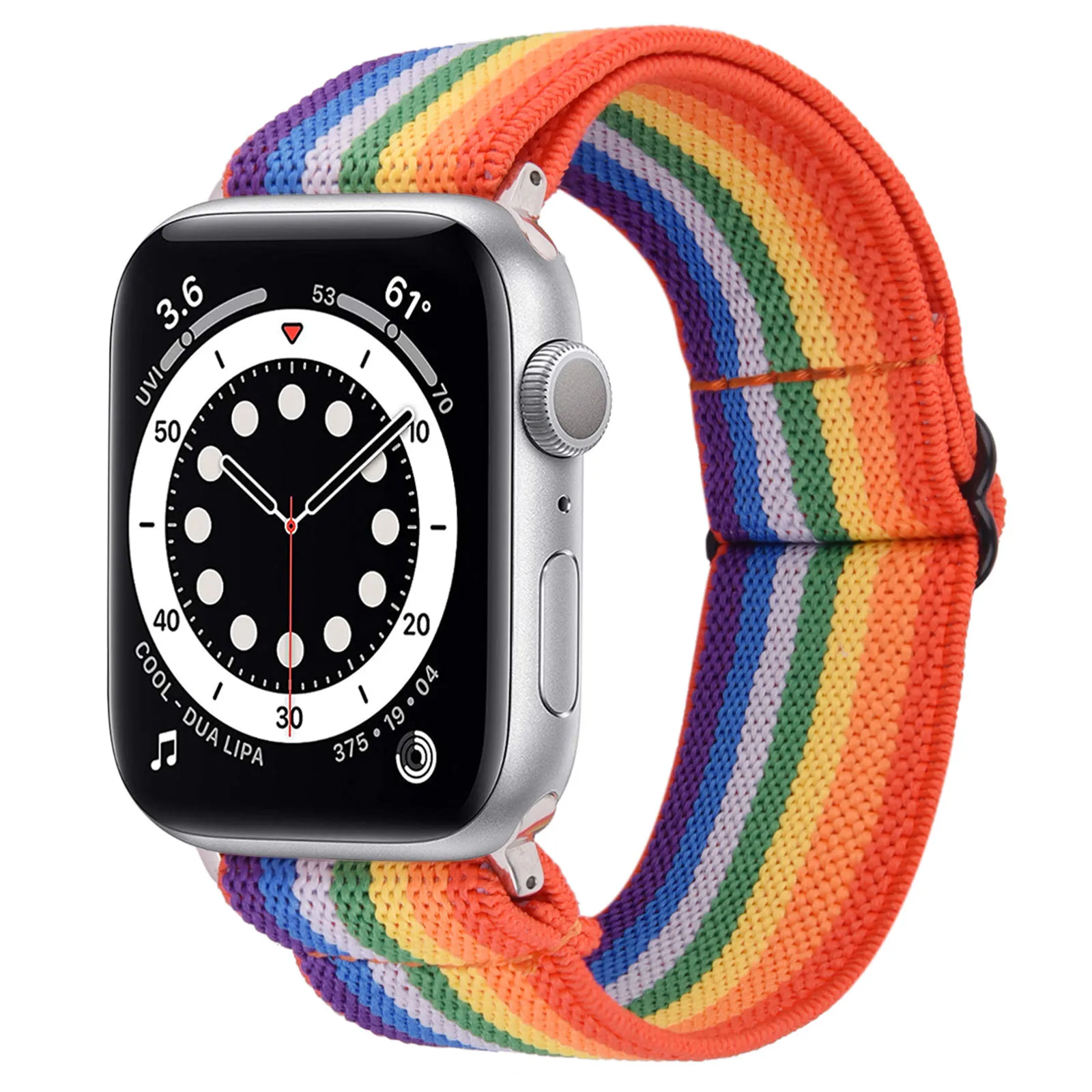  Ремешок с нейлоновой оплеткой для Apple Watch 6 различные дизайны регулируемая длина Плетеный ремешок iWatch всех