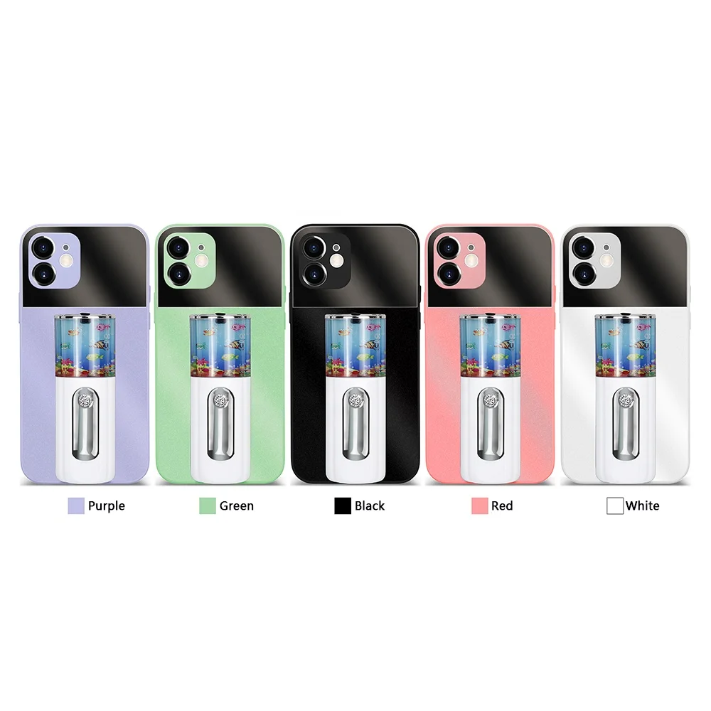 Оригинальные увлажнители, чехол для телефона, Модный чехол для телефона, зеркальный чехол с распылителем для iPhone 12 11 Pro Max