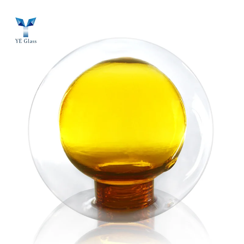 G9 Globe Ball Lamp Shades Double-wall Glass Chandelier Lampshade