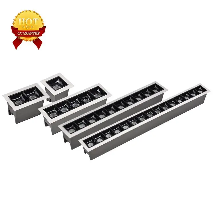 Allway Laser Blade Aluminum Fixture Black Reflector Indoor SMD 2W 4W 10W 20W 30W LED Recessed Linear Down Light