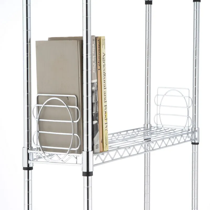 Chrome 35CM Stopper For Shelf For  Height Adjustable Rack Shelf 7 Tier