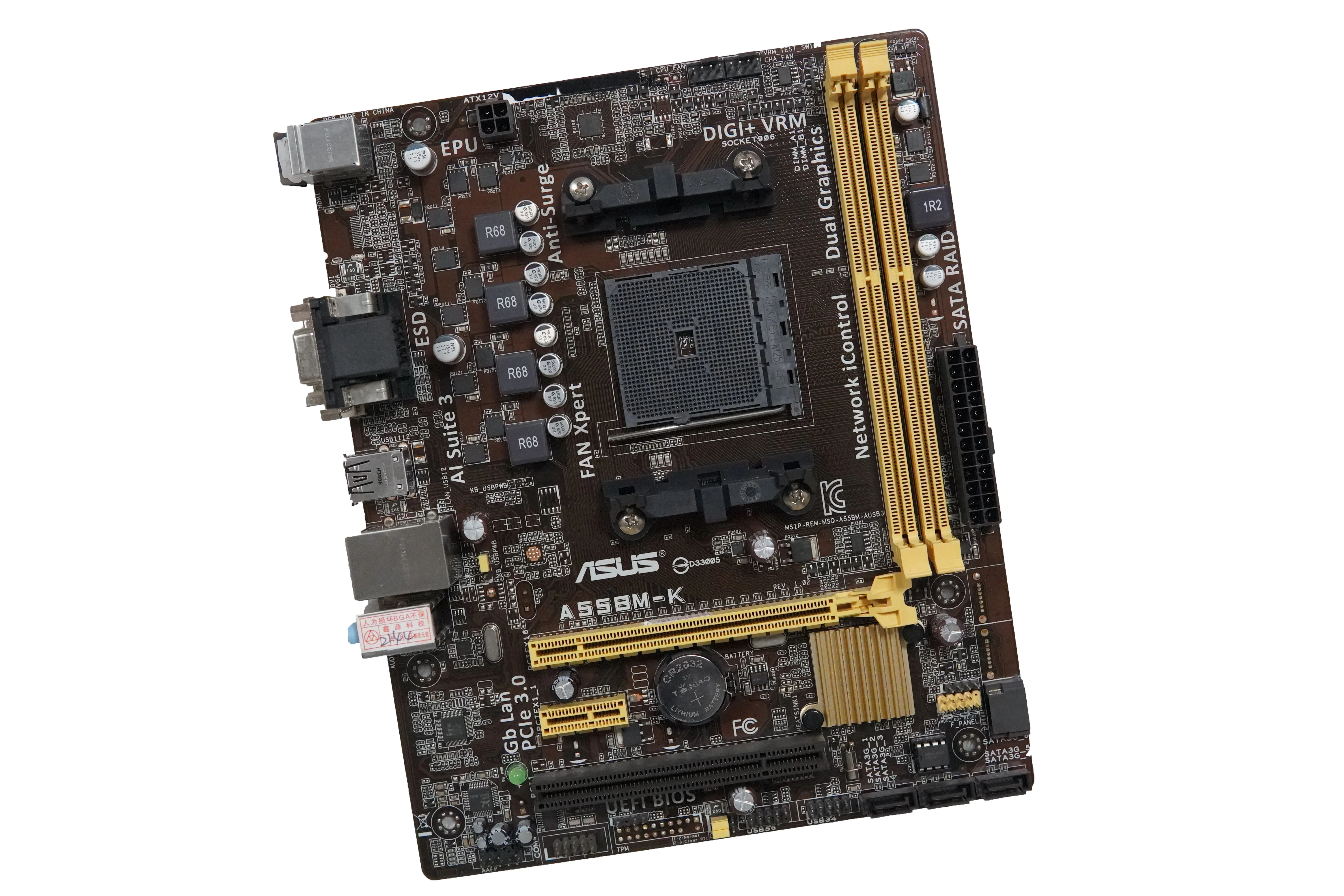 Новый бренд для ASUS A55BM-K офисном материнская плата поддерживает DDR3 гнездо FM2 + 32 ГБ