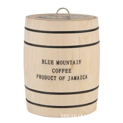 Кофейные зерна из натурального дерева для украшения кофейного ведра