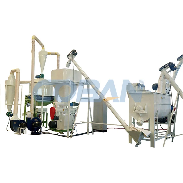 Hot Sale Poultry Grass Fodder Granulator Feed Processing Machine Small Feed Pellet Production Machine Line for farm animal