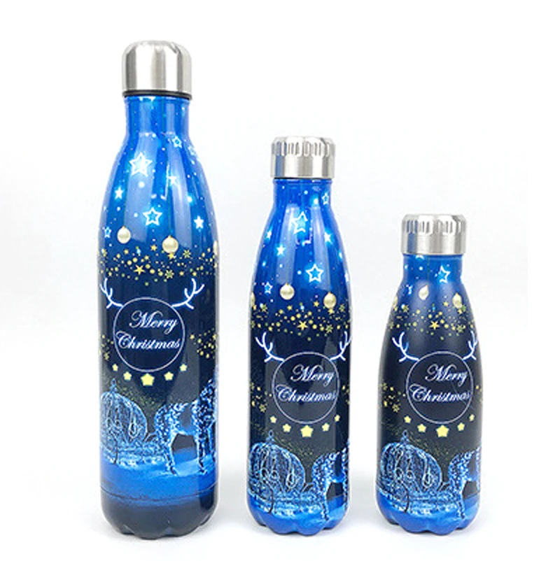 
Double Wall Thermos Vacuum Flask Insulated Outdoor Sports Drink Cola Shaped 18/8 Stainless Steel Water Bottles with Custom Logo 