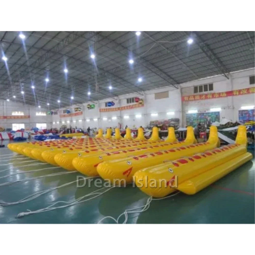 10 passengers safe inflatable water park banana boat for rental business