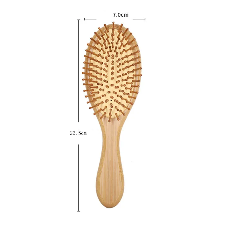 Natural Color Comb Hair Brush Bamboo Hairbrush