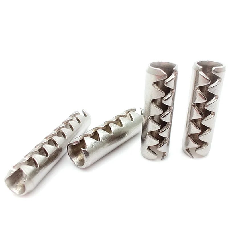 Китайский завод OEM профессиональный производитель 304 из нержавеющей стали зубчатая пружина с прорезями параллельный цилиндрический штифт