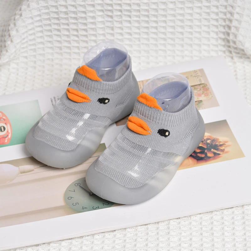 baby socks shoes rubber bottom  anti-slip newborn toddler breathable Little monster soft