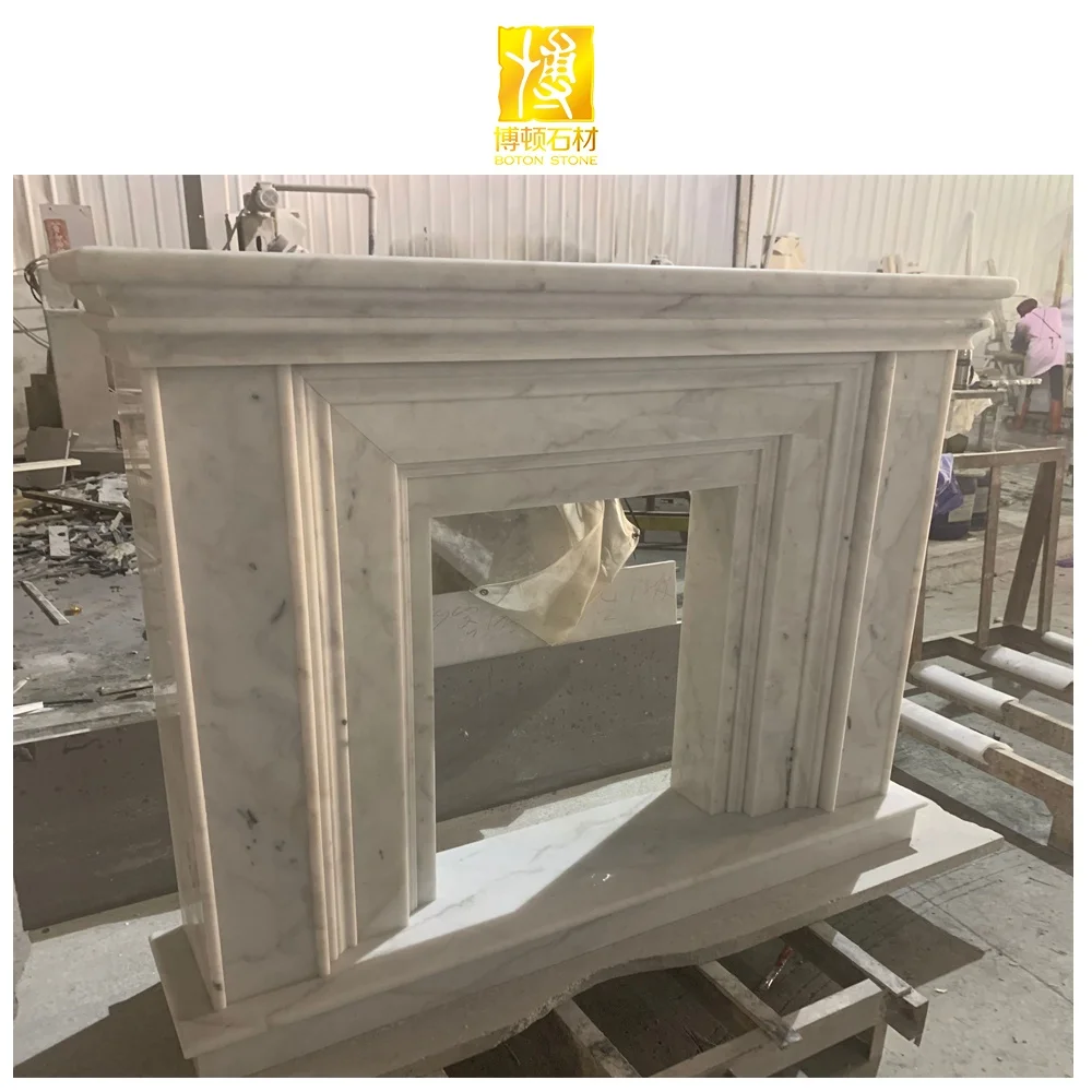 Лидер продаж, Современная каминная полка BOTON STONE из натурального мрамора для камина