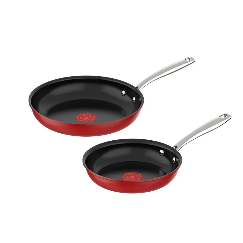 Aluminum Cookware Set 7 Piece Pan And Pot Set Cookware Set Cooking Red Point Patterns Change With Temperature