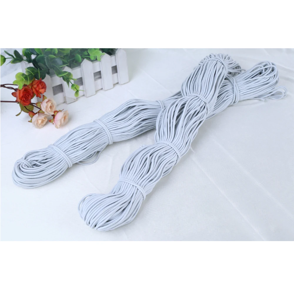 Manufacturer wholesale 0.1-0.4cm high elastic round elastic thin elastic rope elastic belt tag elastic rope