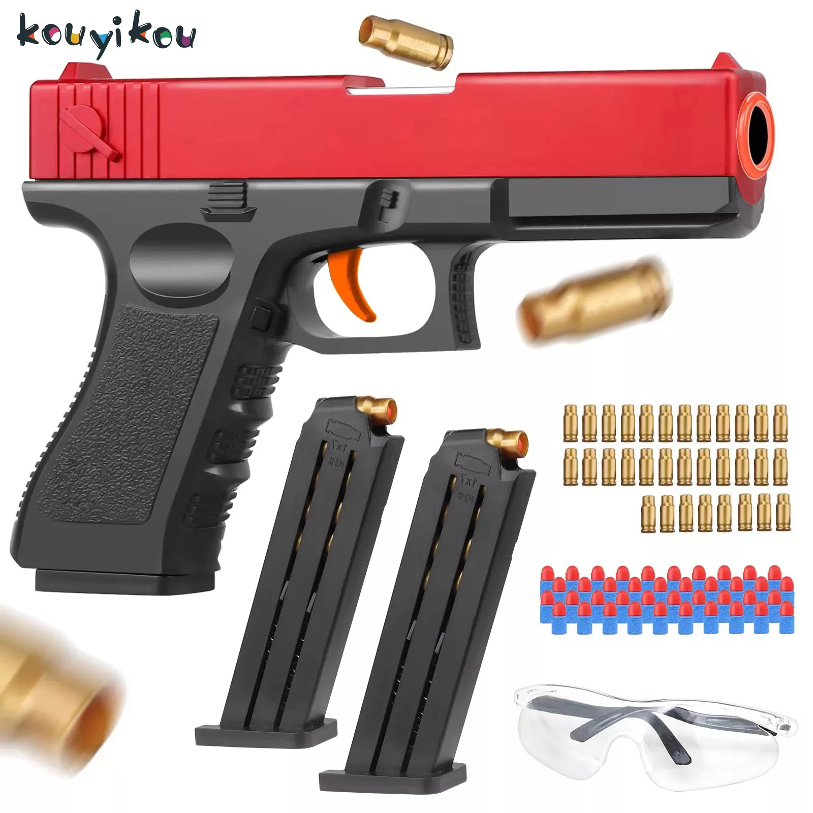 Kouyikou M416 Manual Shell Throwing Soft Shell Gun Toys Shooting Game For Children