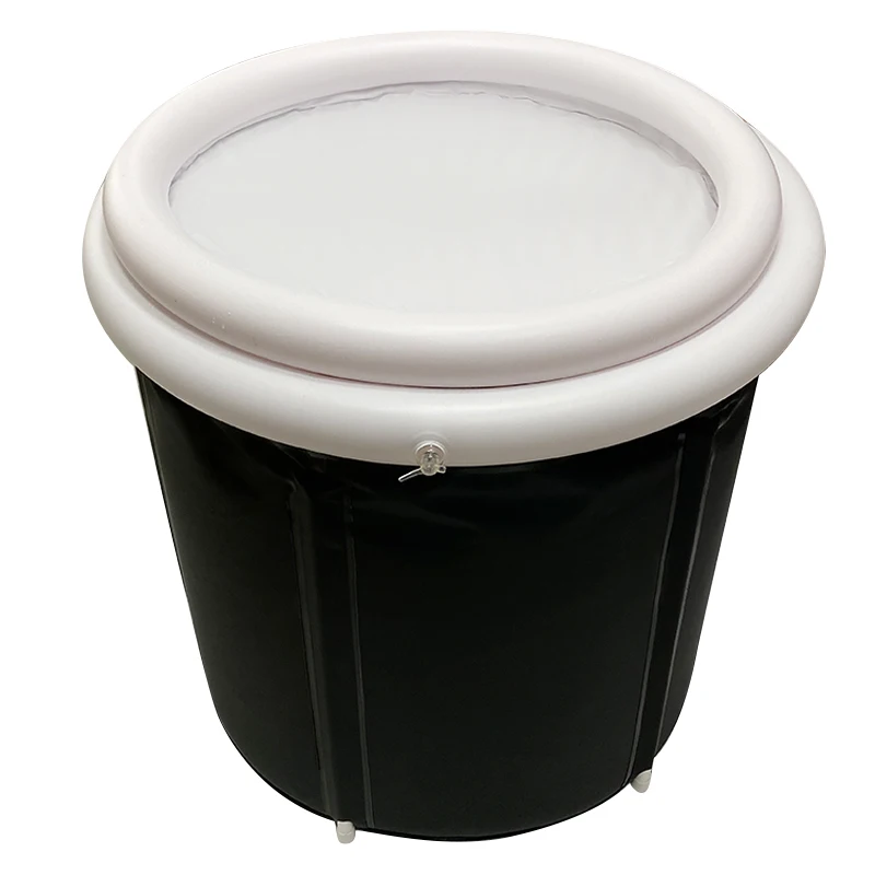 Custom Portable PVC Ice Bath Tub Free Standing Adult Accessory for Sports Athletes Fitness Enthusiasts Foldable Pool Swimming