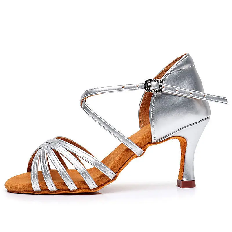 New Latin Shoes Women Horseshoe Heel Ladies Salsa Ballroom Dance Shoes Women Classic Latin Shoes