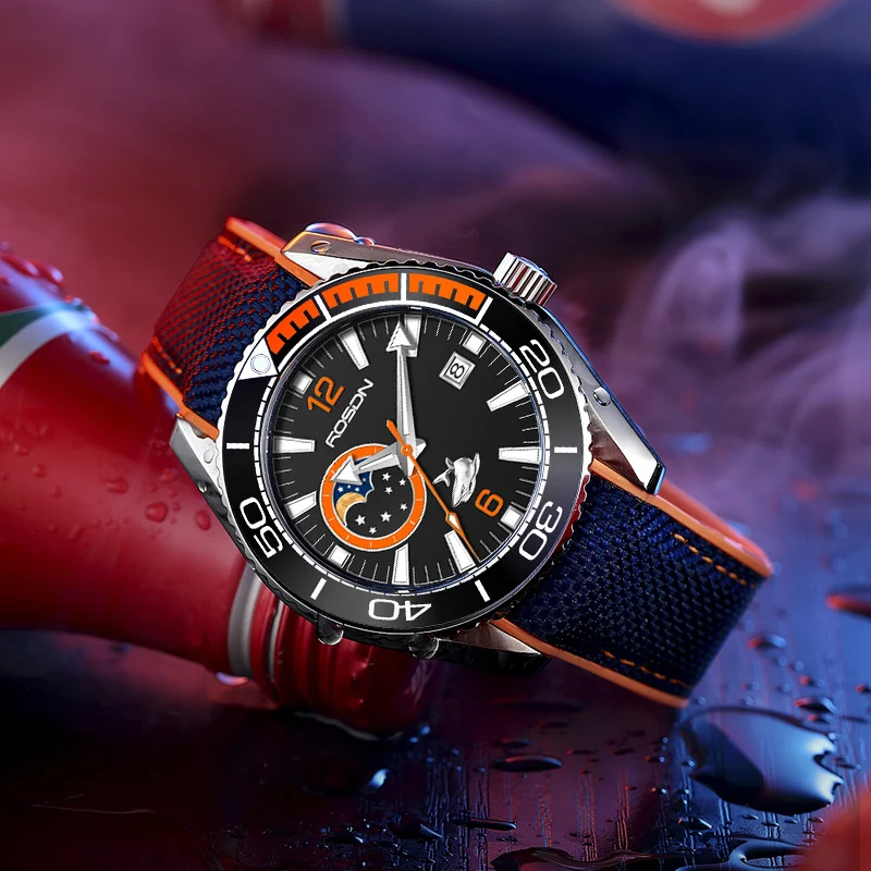 Custom Logo Customized NH35 Movement Diving Watch Automatic Mechanical Watch 20 ATM Luxury Diver Watch for Men