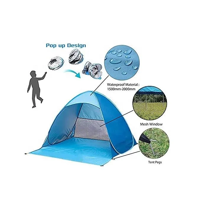 Beach Tent Pop up Automatic Sun Shelter Umbrella Instant Automatic Portable Sport Umbrella Child Baby Beach Tent