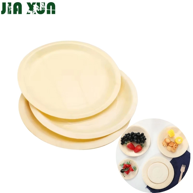 Disposable Wood Plate Food Container Elegant Disposable Wooden Boat Plates/Dishes Eco-Friendly and Stylish Food Trays