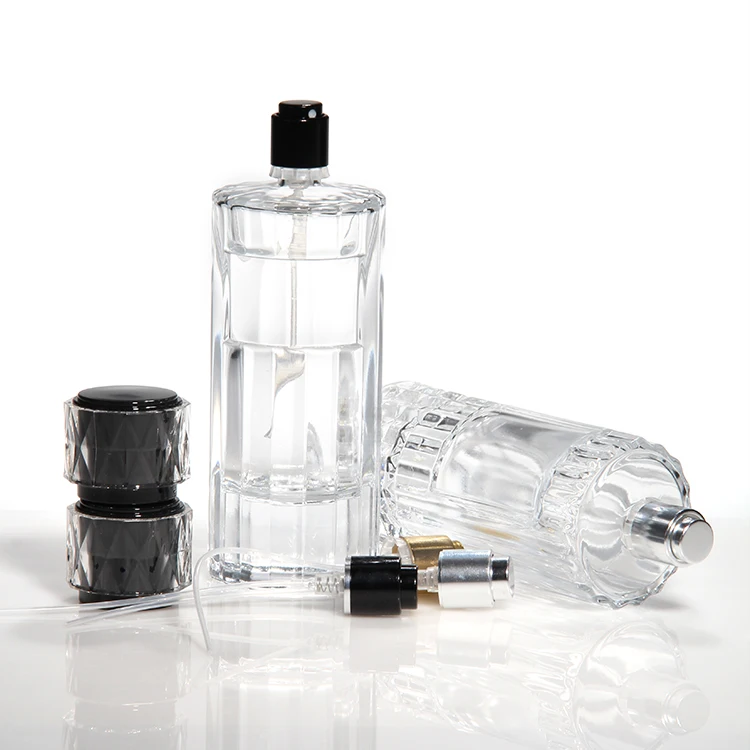 Hot Sale 100 ml/3.4 oz Large Clear Thick Glass Empty Spray Perfume Atomizer Bottle Makeup Tool for Travel