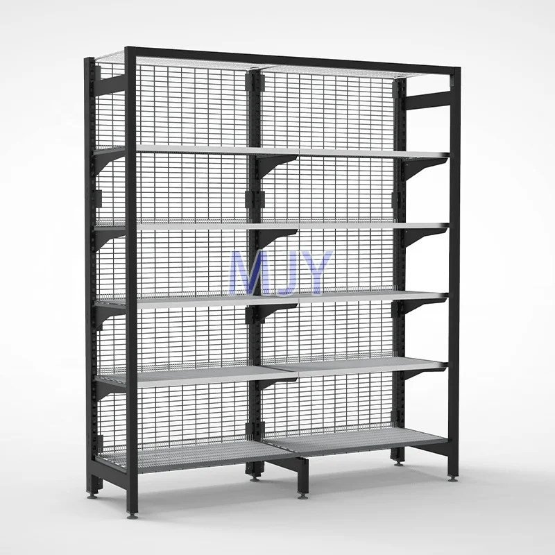  Австралия ига стиль четыре столба HEAVY DUTY с опорными полки супермаркета shelving