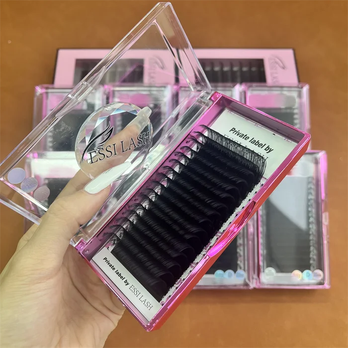 Cashmere beauty channel  australia eyelash extension oem logo printing hand made eyelash extensions