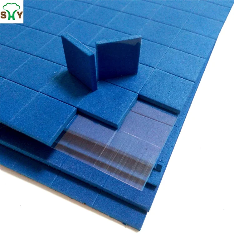 Blue Rubber Adhesive Glass Protection Cork Separator Pads for Glass Protecting  Glass Transit Low Tack Protection Pads