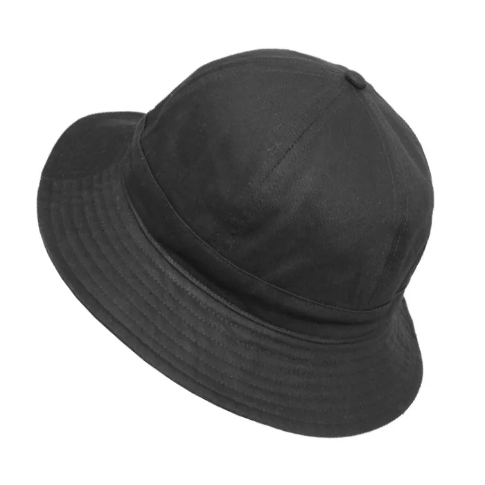 Custom Blank Solid Color Cotton Twill Unisex 6 Panel Round Reversible Bucket Hat with Top Button