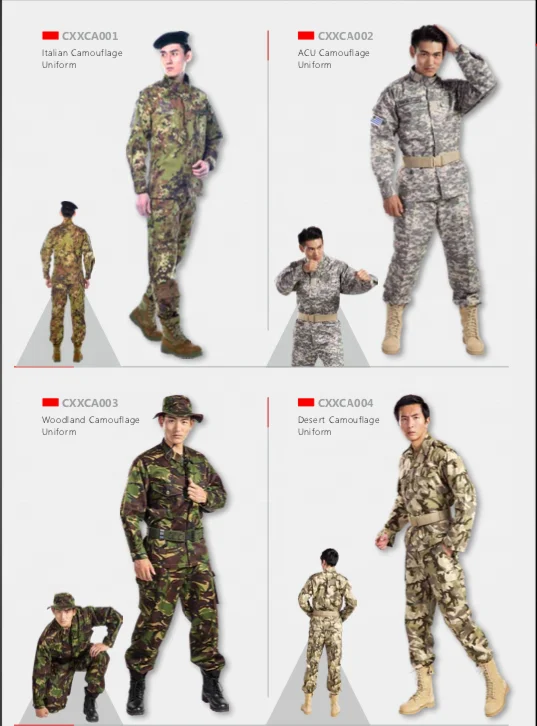 China Xinxing Camouflage BDU/ACU Combat Tactical Uniform