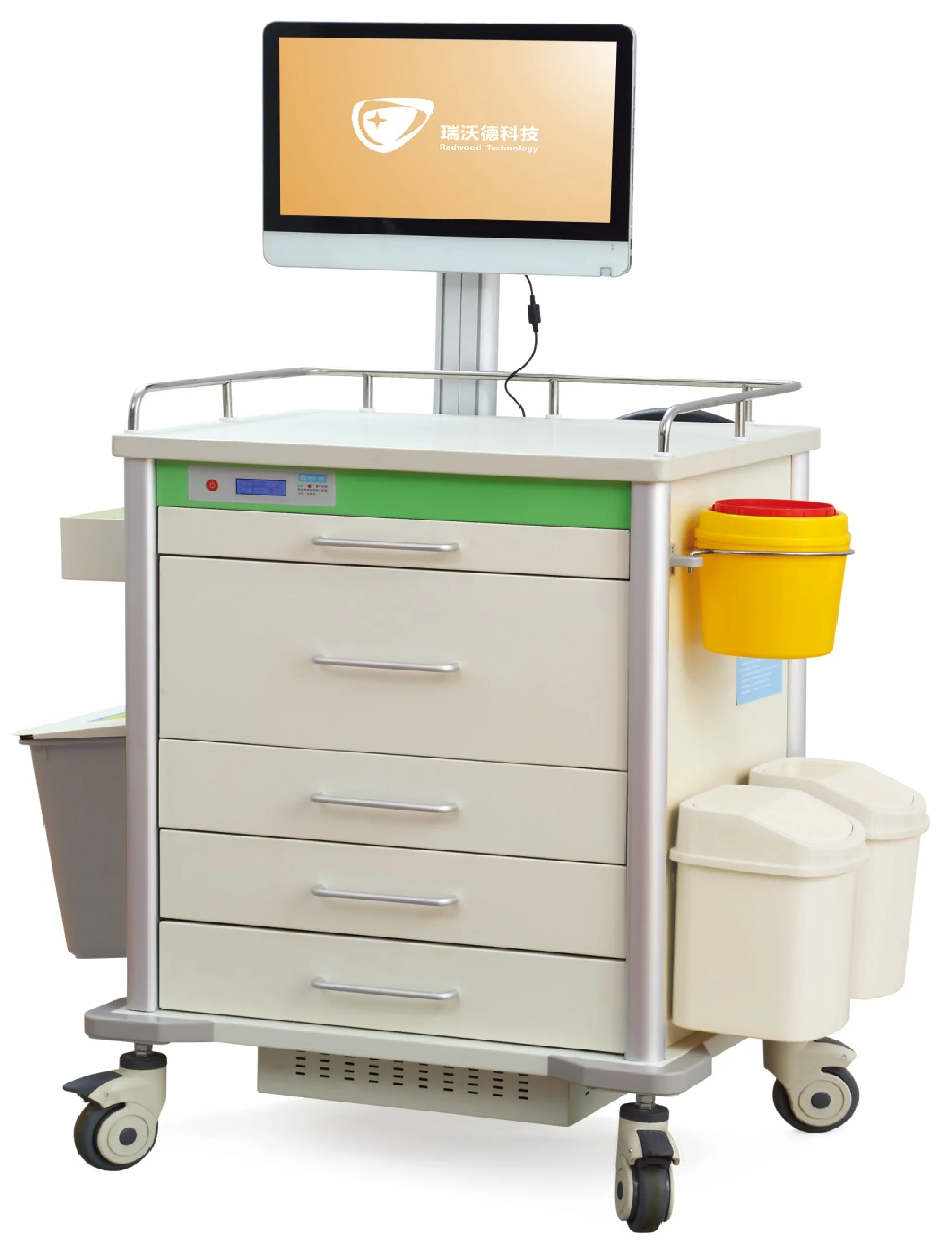 MT MEDICAL Mobile Hospital Workstation Cart Hospital Vehicle Medical Apparatus Medicine Trolley Hospital Equipment