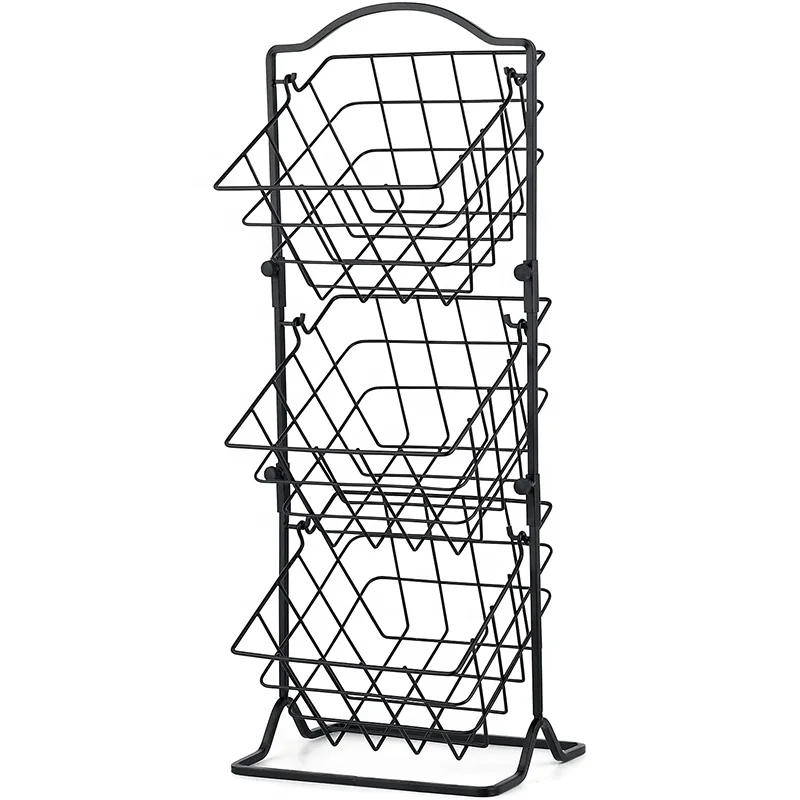 China Manufacture free sample save space home storage fruit basket metal wire basket for kitchen storage