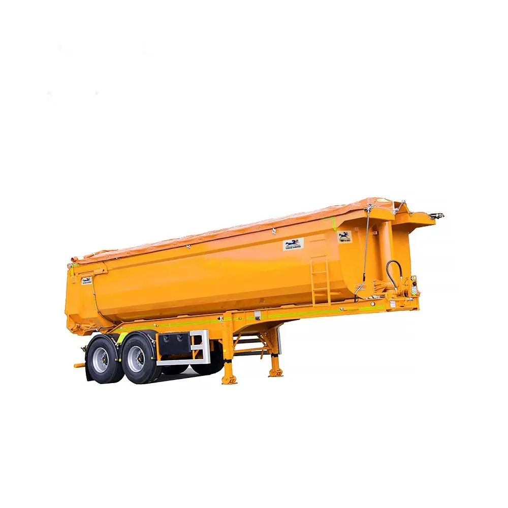 45 Cubic Meters 3 Axles Hydraulic Dump Truck Trailer