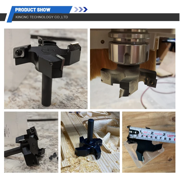 1pc 8mm Shank Replaceable Blade Planing Bit Face End Milling Cutter Insert-style Spoilboard Cnc Surfacing Router Bits For Wood