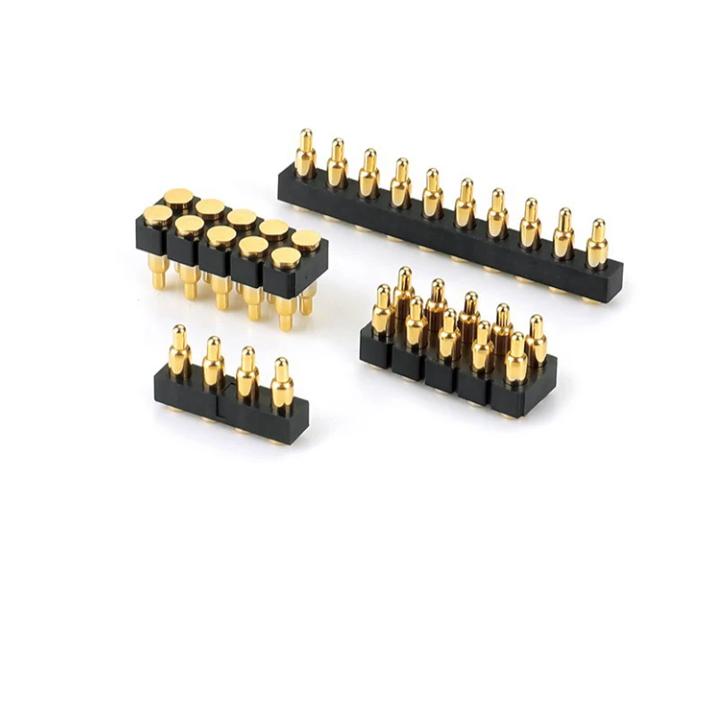 2.54mm Dual Row 6P Pogo Pin Connector POS SMT High Current Spring Contact Male Female Connector