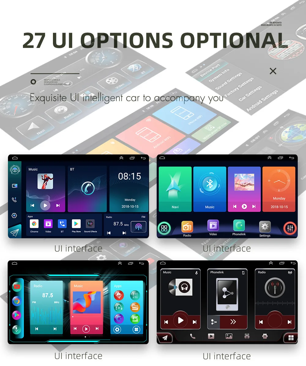 Car Stereo 10 inch 9 Inch 7 inch  Multimedia Audio Touch Screen Single Din Android Car Player