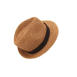 Mens Fedora Paper Straw Beach Cowboy Panama Bucket Oversized Foldable Fedora Straw Hat