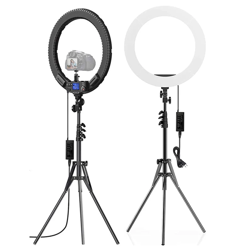 Pixel R60C Led wheel ring light stand selfie led ring light with phone holders led ring lamp for video youtube