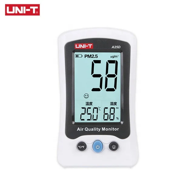 UNI-T A25D Air Quality Monitor HCHO PM2.5 Gas Analyzer pm2.5 sensor pm10 meter portable