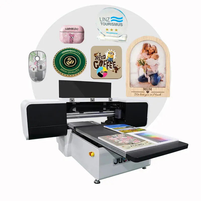 UV 6090 A1 Light box wooden diamond painting glass bottles metal logo printing machine uv Flatbed printer