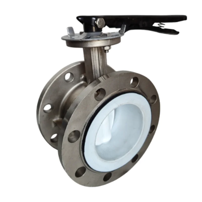 304 Stainless Steel Manual Butterfly Valve with High-Temperature Resistant Handle Flange for Long-Term Use in Water Gas Media