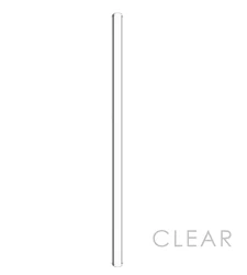 Amazon Hot Sell Borosilicate Straight Clear Glass Drinking Straws  14mm Boba Straw for Milk Tea