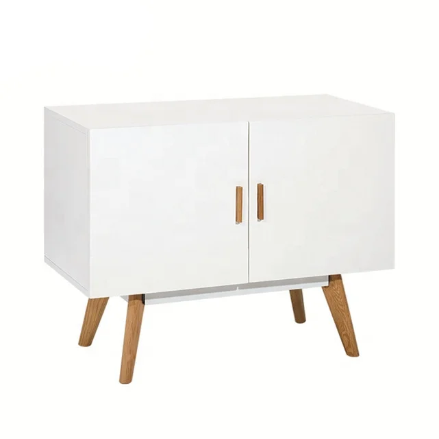 Nordic modern design TV unit material MDF with oak TV stand for living room furniture
