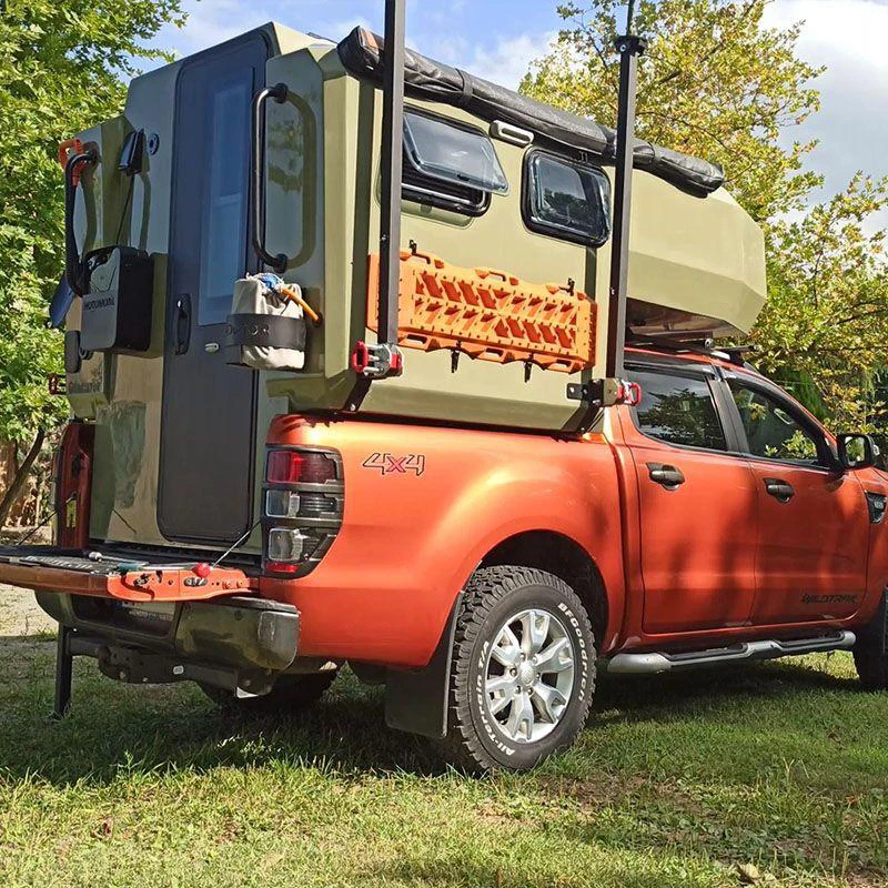 2025 Aluminum Mobile House Slide on Camper Motorhome for Off-Road Camping Car Travel