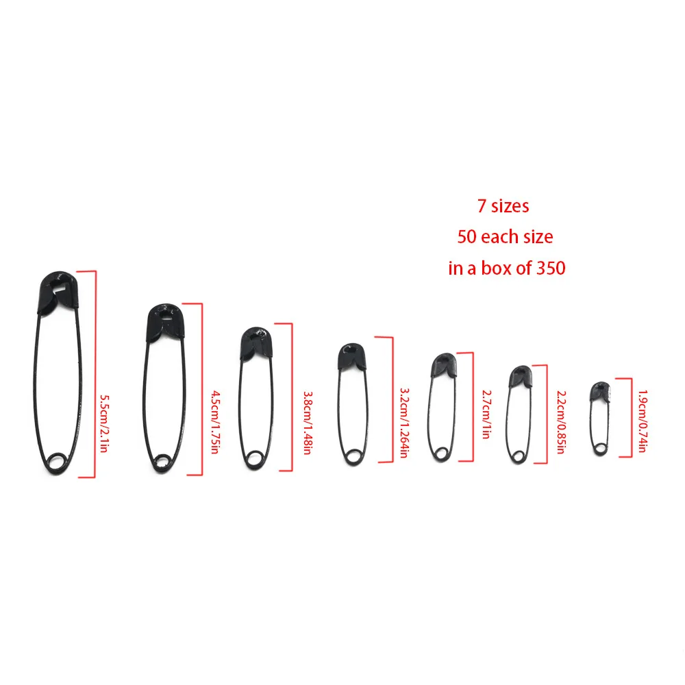 350pieces/Box Safety Pin Tag Hanging Card Pin Brooch Sewing Clothing Safety Pin